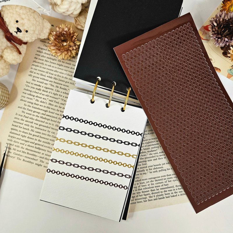 链条贴纸 棕色 1张 - 贴纸 - 其他材质 