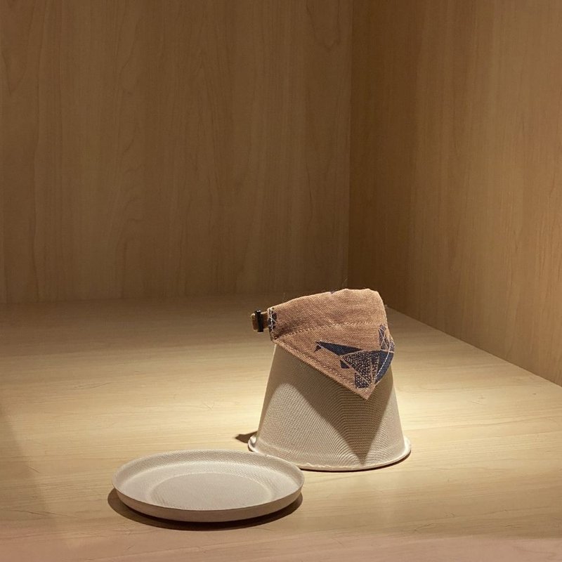 简约手工定制猫咪项圈Stegosaurus Bandana Breakaway Cat Collar - 项圈/牵绳 - 棉．麻 咖啡色