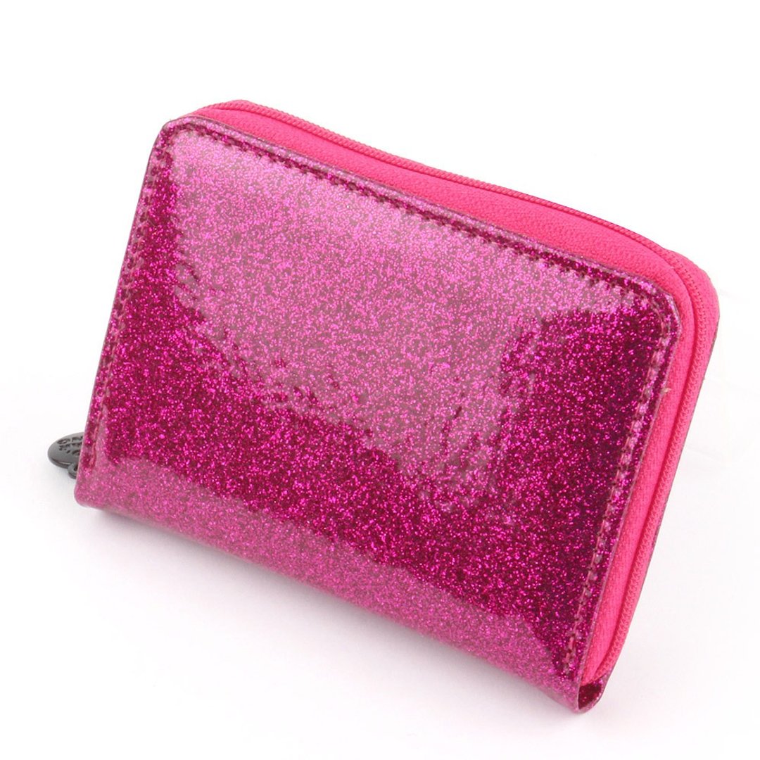 韩国Socharming-Glittering零钱包 Accordion Purse-Pink - 零钱包 - 防水材质 