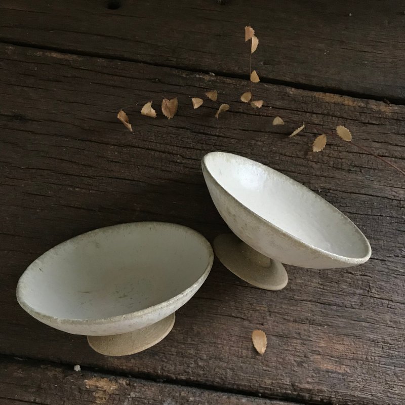 鹅黄结晶高脚容器 - 其他 - 陶 卡其色