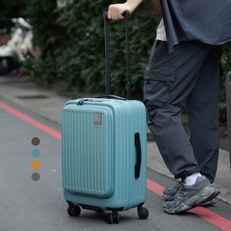 【金安德森】20寸 Traveler 前开式顶规Hinomoto静音轮行李箱 - 行李箱/行李箱保护套 - 塑料 多色