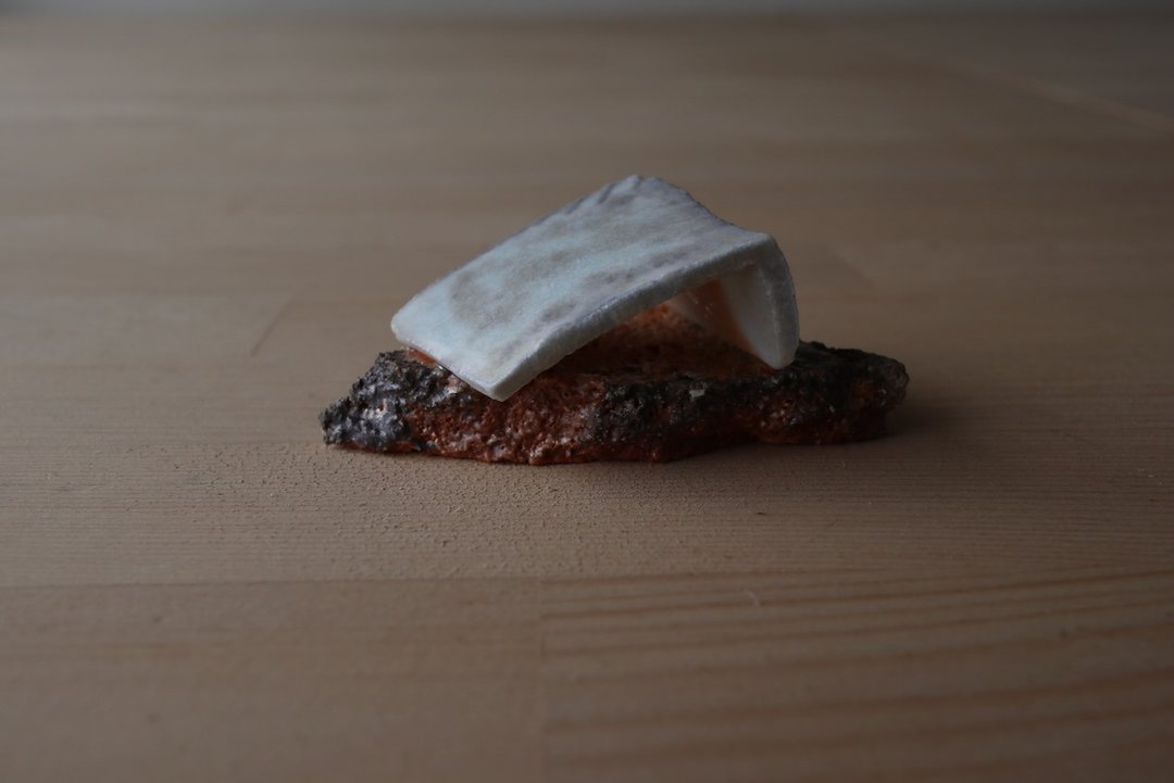 柴烧造型匙置 - 茶具/茶杯 - 瓷 白色