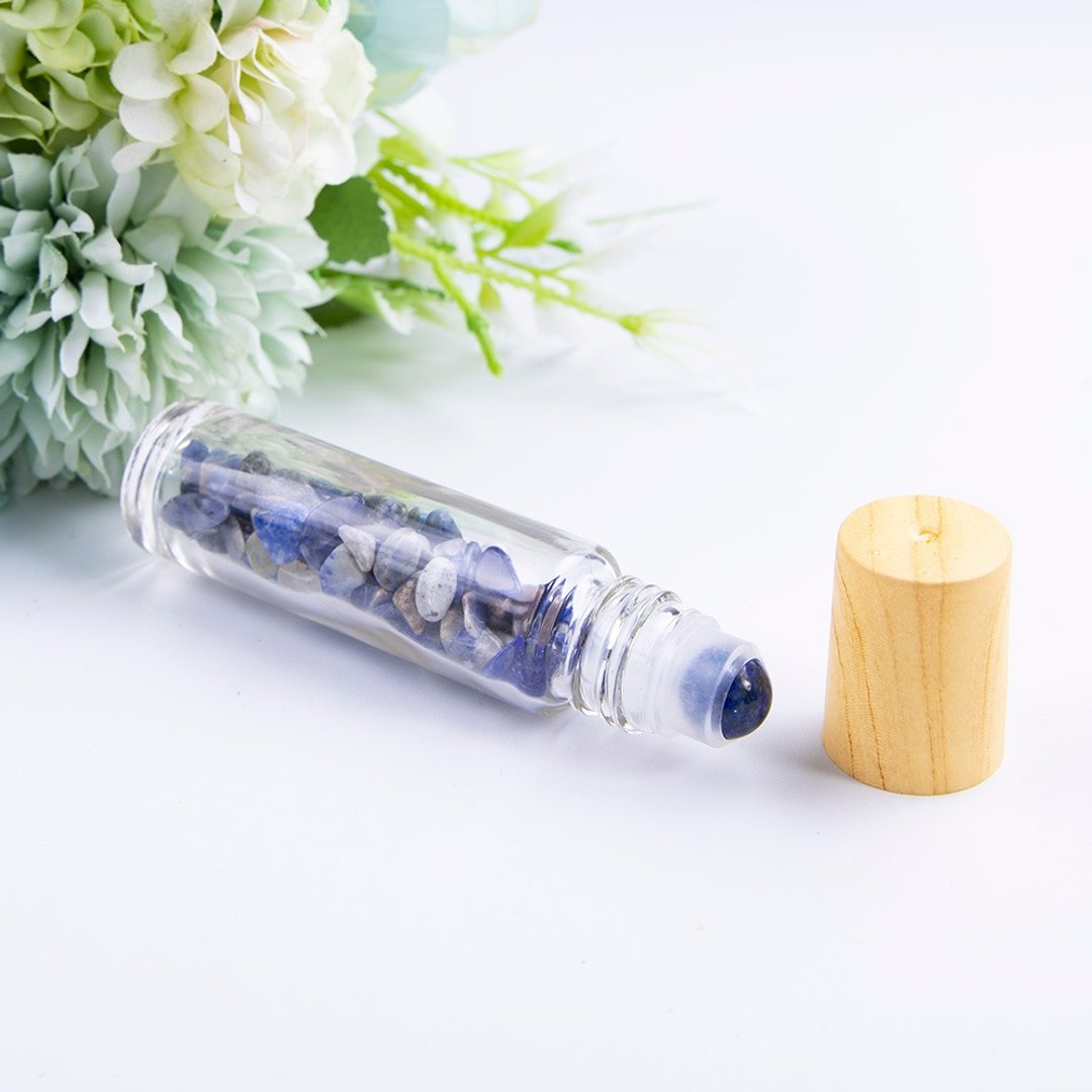 水晶精油瓶/脉轮/灵性/冥想能量助眠粉晶紫水晶青金石白水晶黑曜 - 其他 - 水晶 