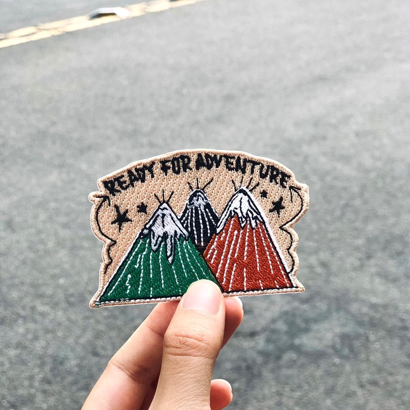 【去走走刺绣布贴】ready for adventure 小山款 - 编织/刺绣/羊毛毡/裁缝 - 绣线 