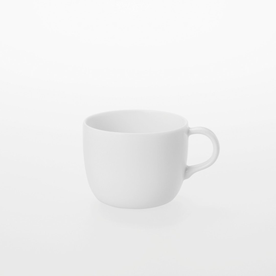TG 白瓷咖啡杯盘组 (白瓷咖啡杯 225 ml+白瓷咖啡杯盘) - 咖啡杯/马克杯 - 瓷 白色