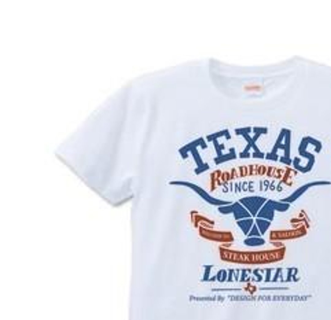 Texas Longhorn cattle S~XL T-shirt order product] - 中性连帽卫衣/T 恤 - 棉 白色