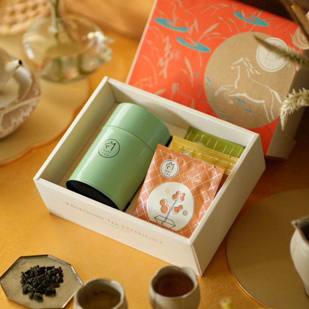 【春节限定优惠】马上精彩 | 锦彩金墨福帖茶礼  (1罐6茶包) - 茶 - 新鲜食材 