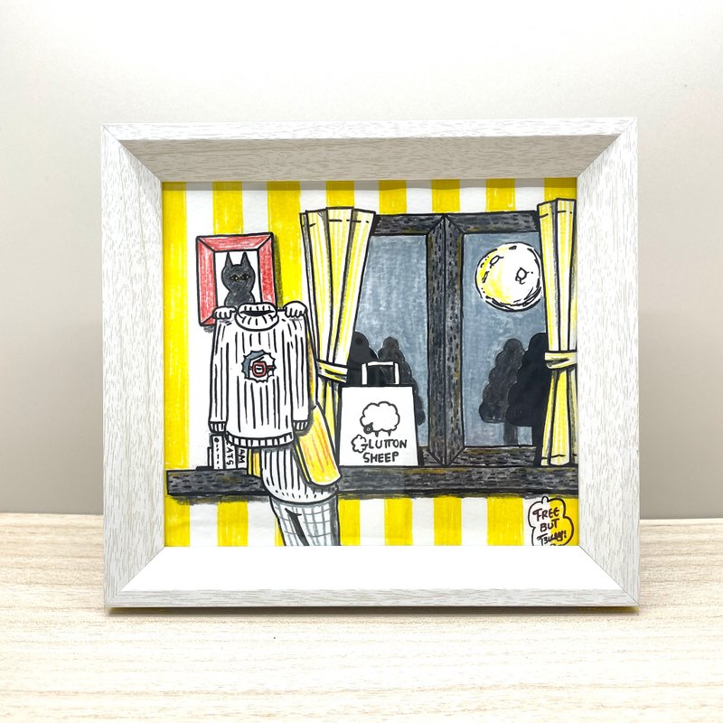 消磨时间的开始 绘本草稿展 原图 29 不可退货 - 海报/装饰画/版画 - 纸 