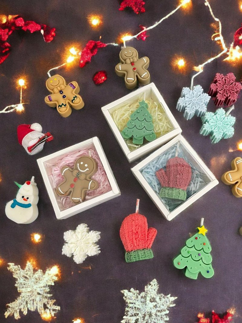 【圣诞礼物】圣诞造形蜡烛1件装 - 蜡烛/烛台 - 蜡 