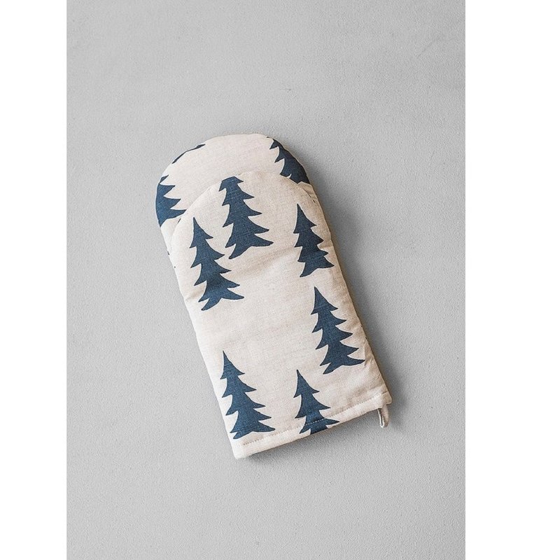 北欧风设计师款 – 烤箱手套OVEN GLOVE GRAN, MIDNIGHT BLUE - 厨房用具 - 亚麻 蓝色