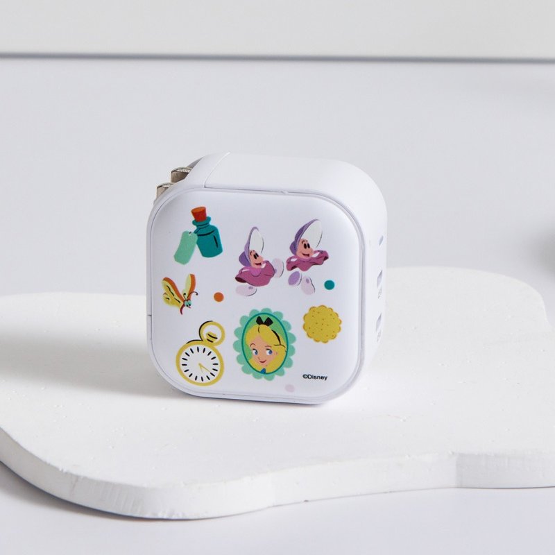 Disney经典-爱丽丝与牡蛎宝宝款乱花GaN 45W Type-C双孔充电头 - 数码小物 - 塑料 多色