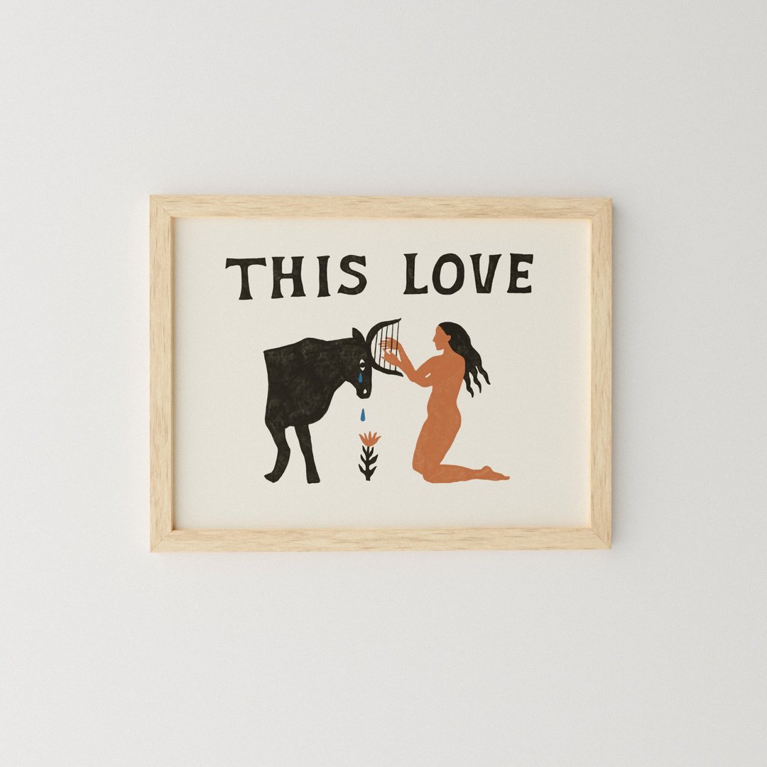 This Love 爱 - 印刷画/海报 - 海报/装饰画/版画 - 纸 卡其色