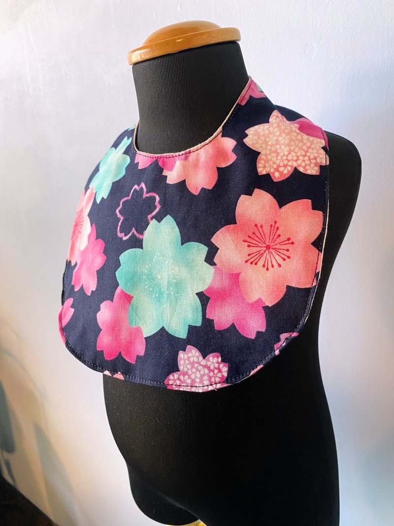 婴儿日式图案围脖头盔口布 - 婴儿饰品 - 棉．麻 蓝色