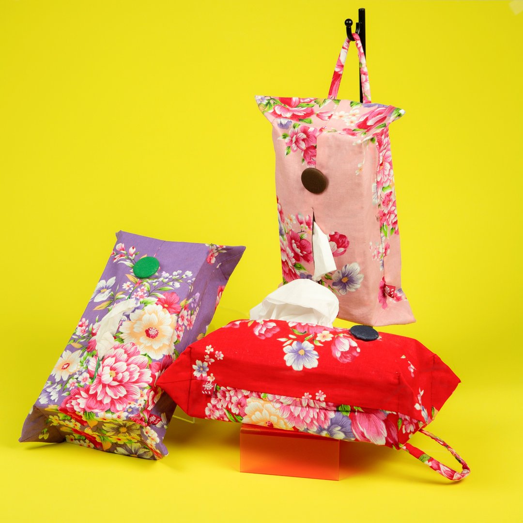 【不要叫我客家花布】横挂两式面纸套 - 厨房用具 - 棉 多色