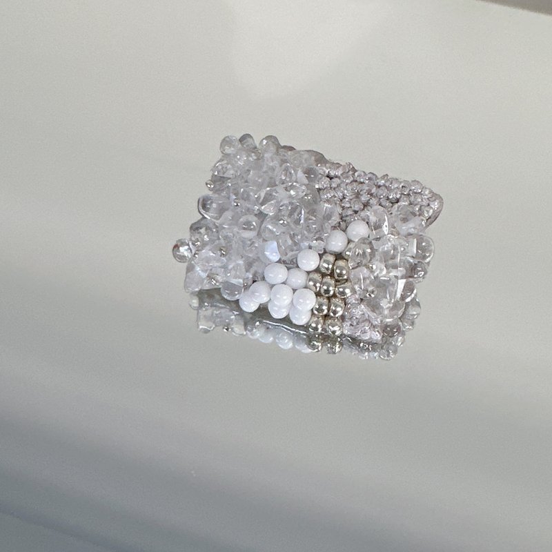 冰晶 - 刺绣水晶别针 - 徽章/别针 - 其他材质 透明