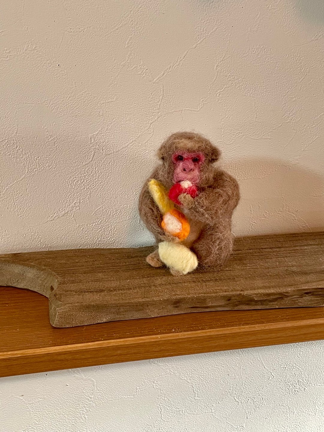 Japanese macaque - 编织/刺绣/羊毛毡/裁缝 - 羊毛 咖啡色