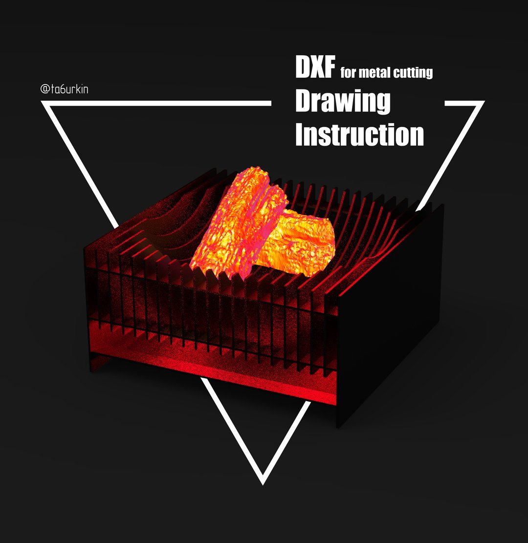 Sheet Metal Fire Pit 2 Project (dxf, PDF) - 其他 - 其他材质 