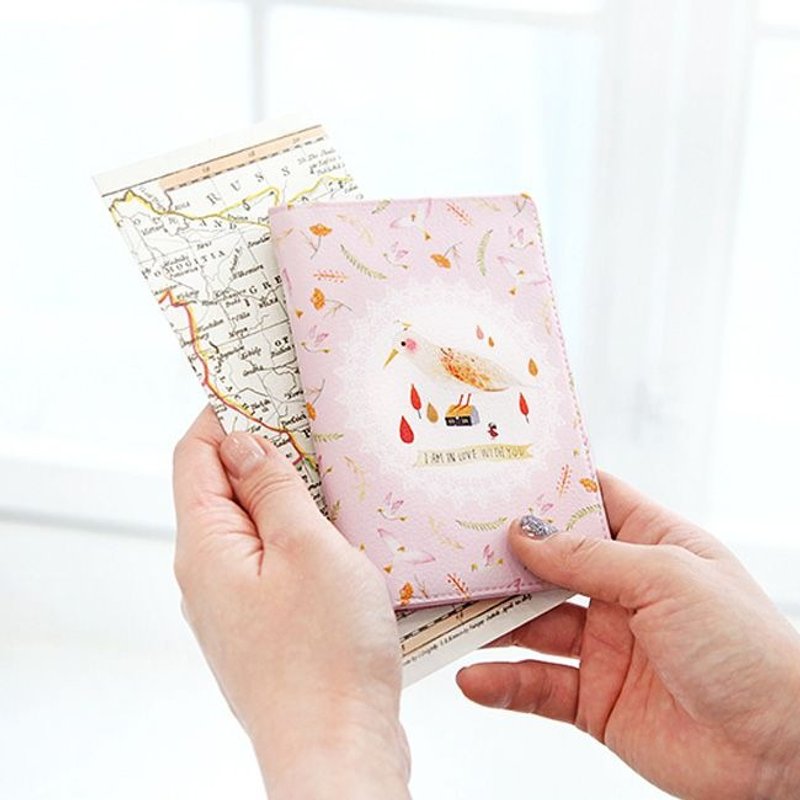 indigo-旅行-柳林风声皮革护照套-粉红,IDG70121 - 护照夹/护照套 - 真皮 粉红色