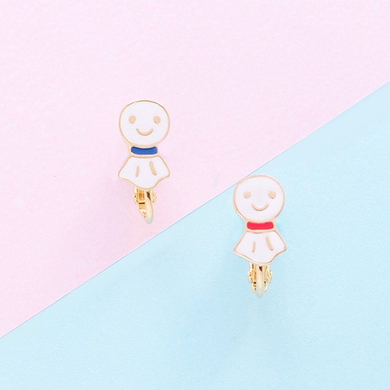 日本印象 招财猫 枫叶 富士山日出 耳夹 - 耳环/耳夹 - 珐琅 