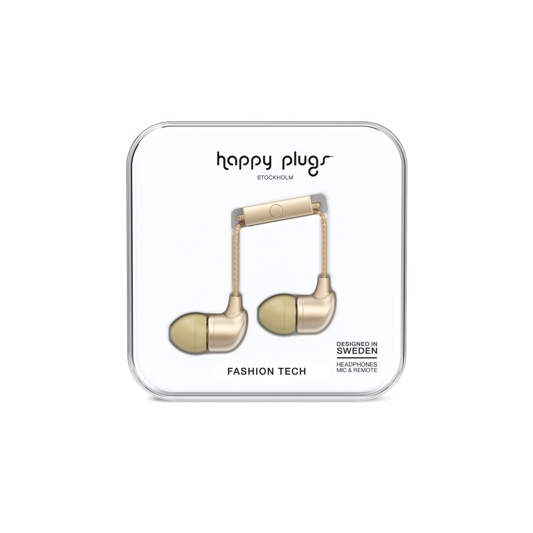 HAPPY PLUGS  IN-EAR 入耳式耳机-奢华限定款(香槟金) - 耳机 - 塑料 金色