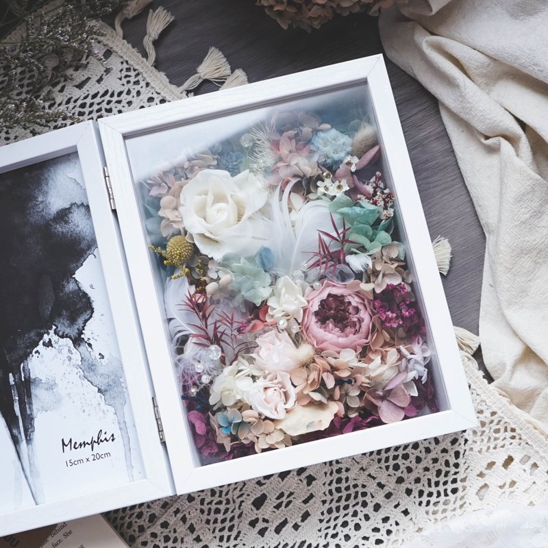 花艺DIY│莫兰迪永生花相框│干燥花 不凋花 毕业 生日礼物 - 植栽 - 植物．花 红色