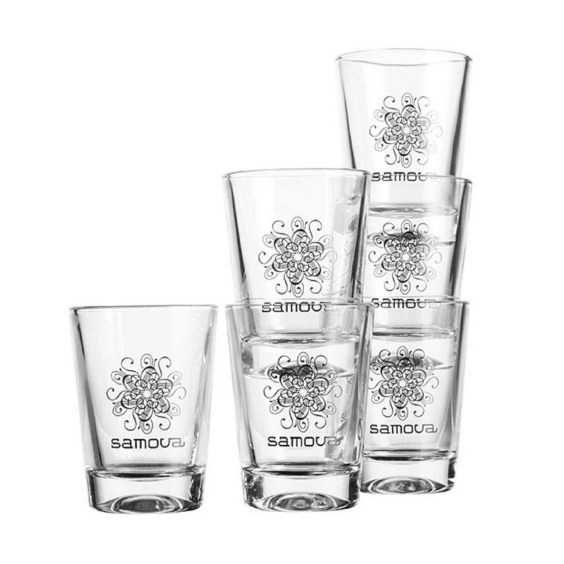 【samova】小热茶杯 100ml | 隔热防烫 - 茶具/茶杯 - 玻璃 白色