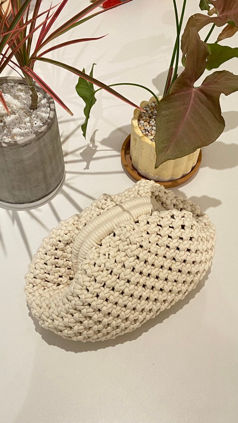 Macrame 法式编-口金水饺包 2日体验课程 (可使用文化币) - 编织/羊毛毡/布艺 - 棉．麻 