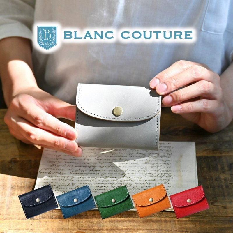 迷你钱包 翻盖式 卡片 零钱包 皮革 - 皮夹/钱包 - 真皮 黑色