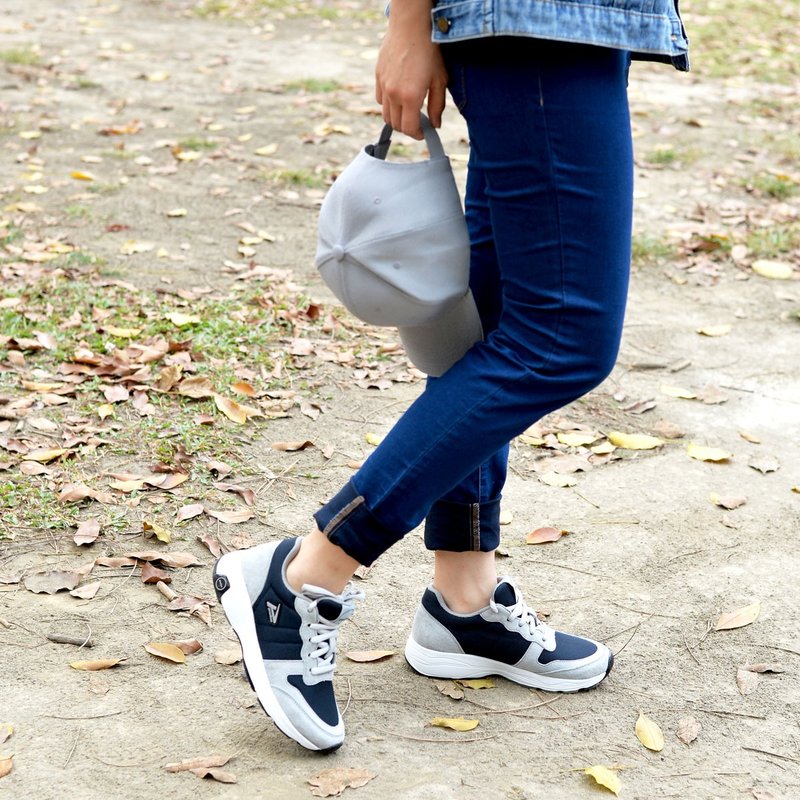 MIT【轻履行运动鞋-女款蓝灰】训练鞋 休闲鞋 轻量防滑 耐磨透气 - 女款运动鞋/球鞋 - 其他材质 蓝色