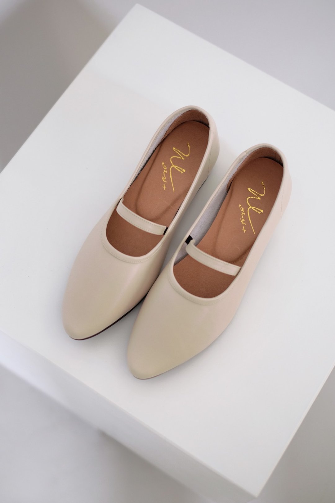 The Gloves Caramel (米杏) Heels 柔革版  | WL - 高跟鞋 - 真皮 卡其色