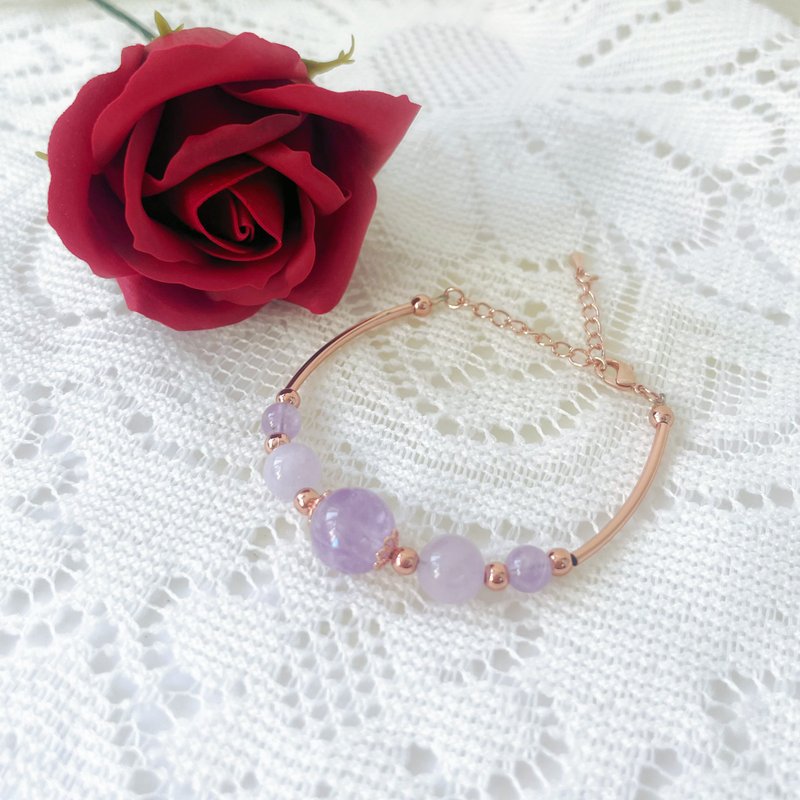 学业 事业  招贵人 紫水晶  手鈪 手链 手链 手环 定制化 - 手链/手环 - 水晶 紫色