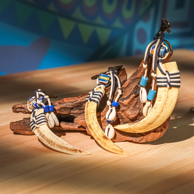 【原风艺站】好勇山猪牙钥匙圈 | 原住民 族服 台湾印象 丰年祭 - 钥匙链/钥匙包 - 其他材质 