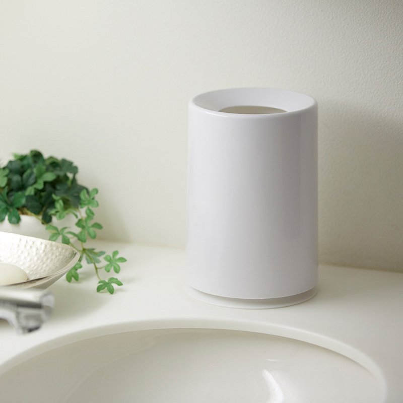 日本ideaco 摩登圆形桌边垃圾桶-1.2L - 垃圾桶 - 塑料 