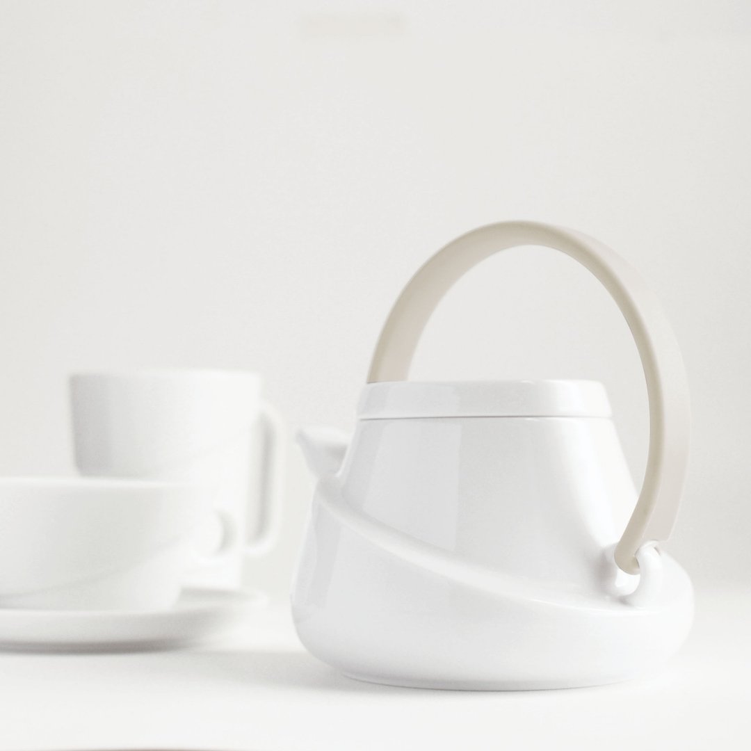 停产-日本KINTO Ridge润沏茶壶 / 共2色 - 茶具/茶杯 - 瓷 白色