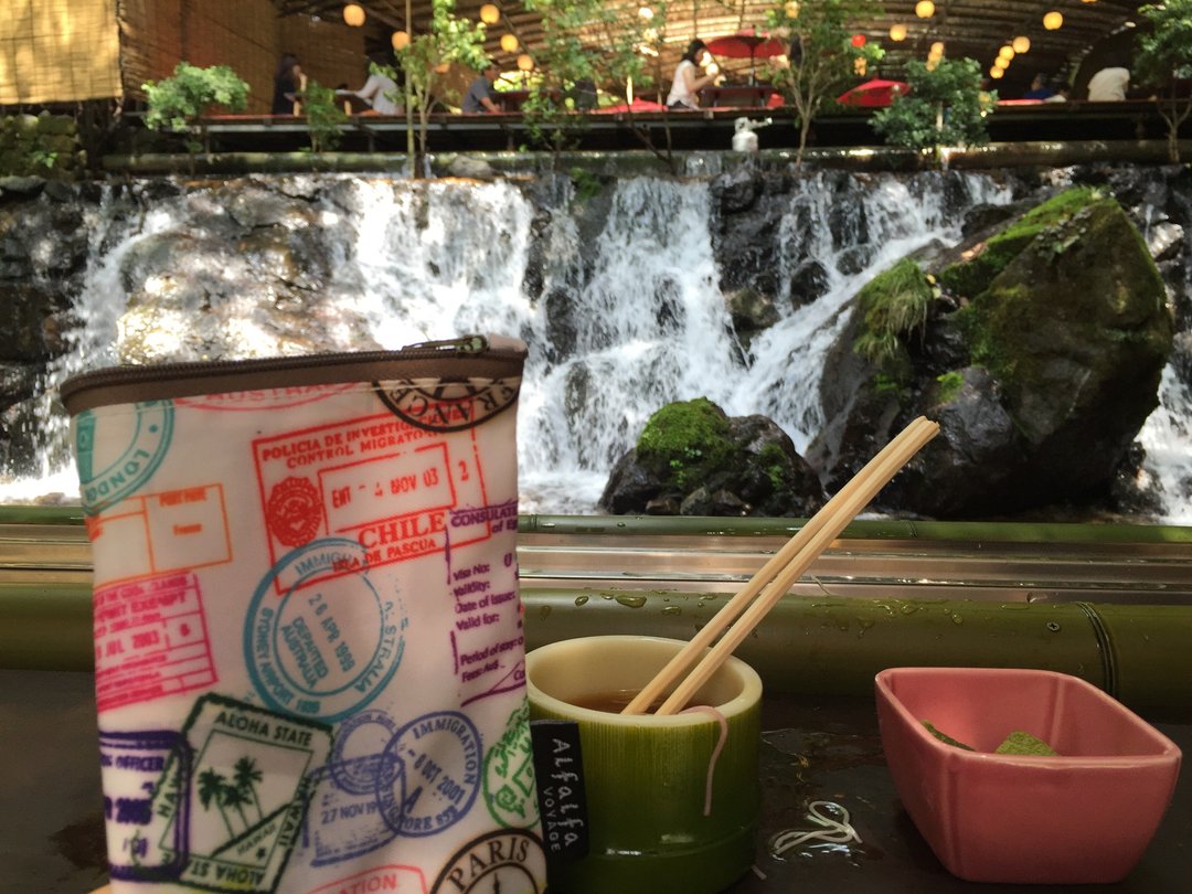 旅行邮戳 长护照套 拉链袋 - 护照夹/护照套 - 聚酯纤维 多色