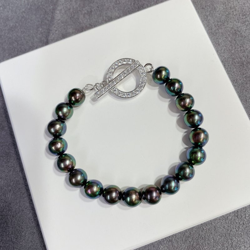 PJ.Akoya珍珠OT扣手链 - 手链/手环 - 珍珠 