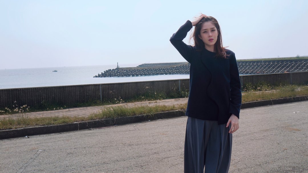 Morley波浪上衣 - 女装上衣 - 其他材质 蓝色