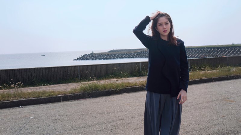 Morley波浪上衣 - 女装上衣 - 其他材质 蓝色