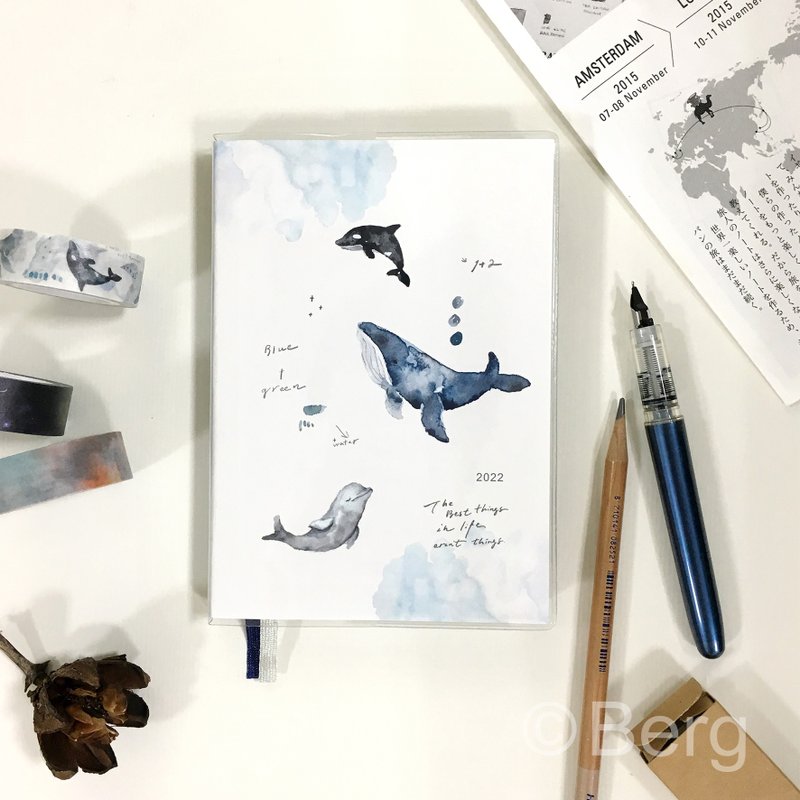 柏格文具2021.9月~2022.12月 / 32K胶皮跨年手册 3图【限量销售】 - 笔记本/手帐 - 纸 白色