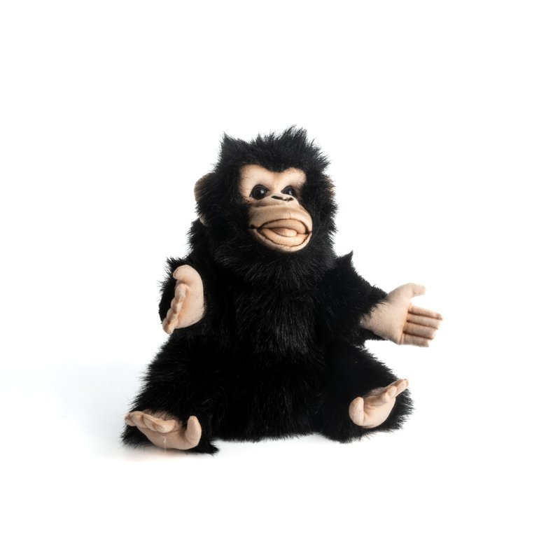 Hansa 8468-黑猩猩手偶25厘米高 - 玩偶/公仔 - 环保材料 黑色