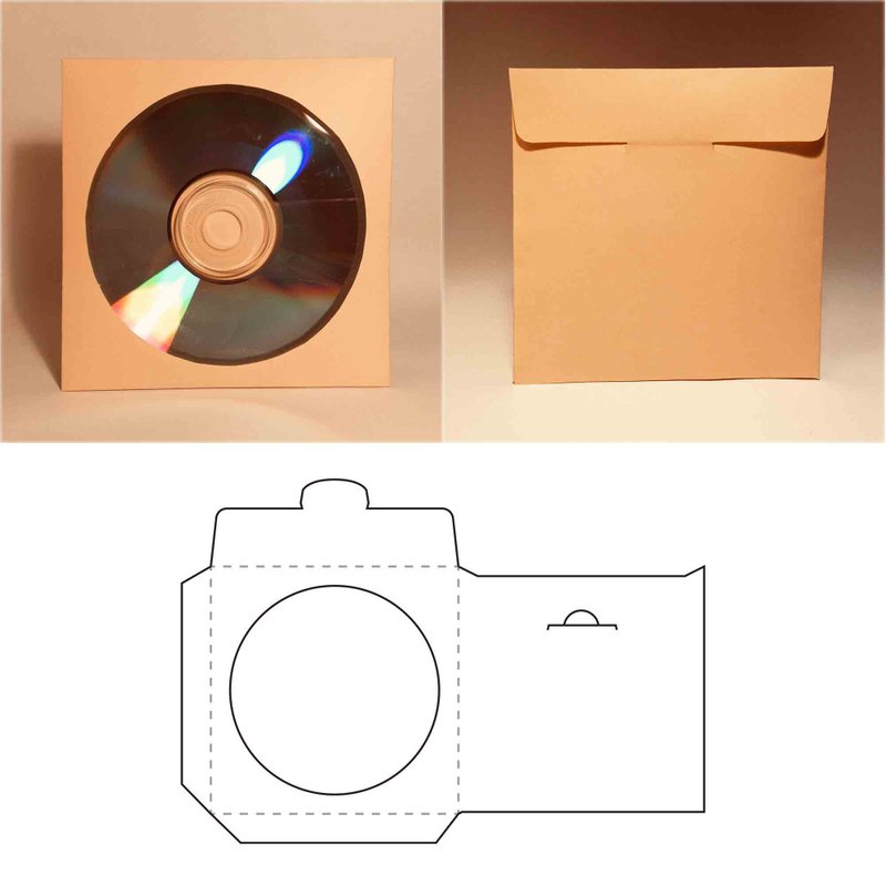 CD sleeve template, DVD sleeve template, cd sleeve, dvd sleeve, cd case, Cricut - 图文模板设计 - 其他材质 