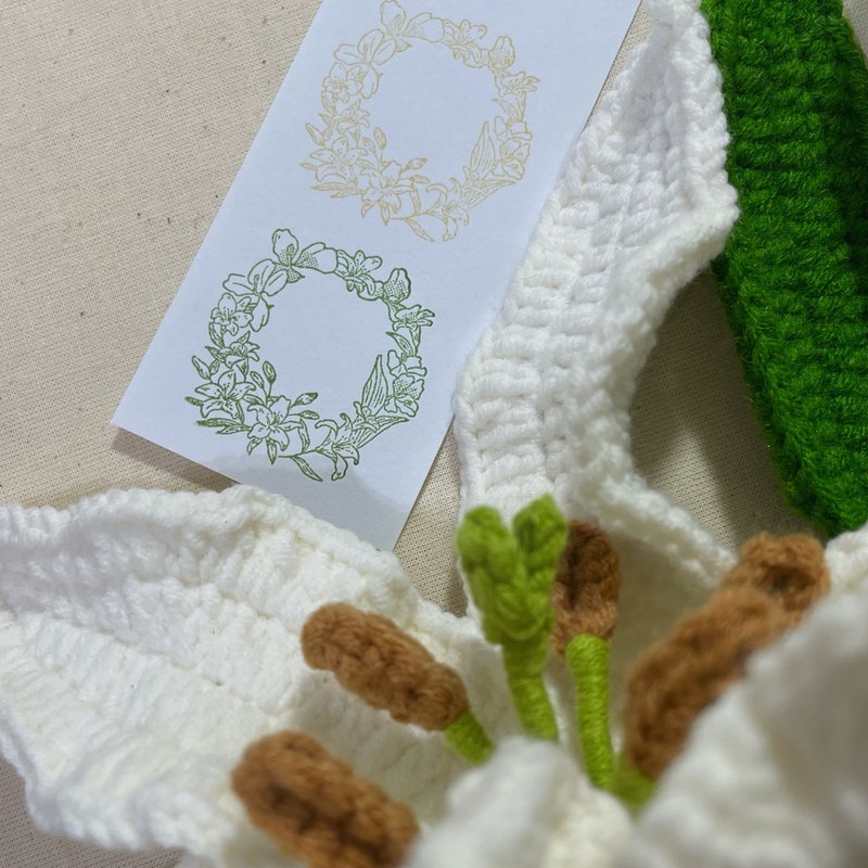 夏花印章 好筑艺联名 / 4cm - 印章/印台 - 木头 