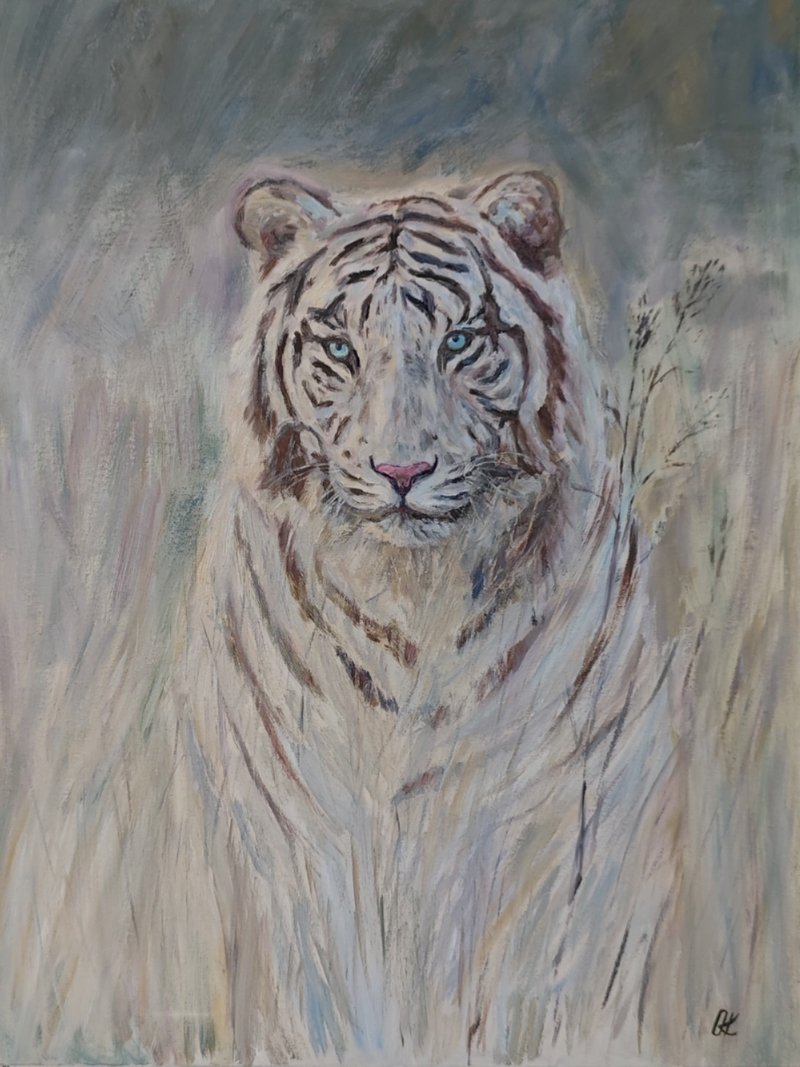 老虎原厂油彩画大画非洲艺术 - 墙贴/壁贴 - 其他材质 