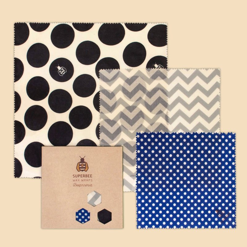 Superbee环保蜂蜡布 大中小三件组 (极简时尚款式) - 其他 - 蜡 