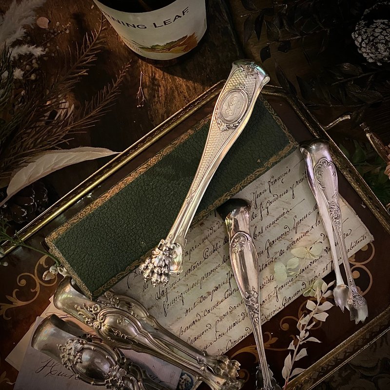 法国 Belle Époque 时期・订制款纯银 兽足冰块夹/有原装盒 - 其他 - 纯银 银色