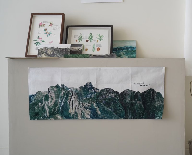 台湾高山挂布 - 圣棱线 - 海报/装饰画/版画 - 棉．麻 绿色