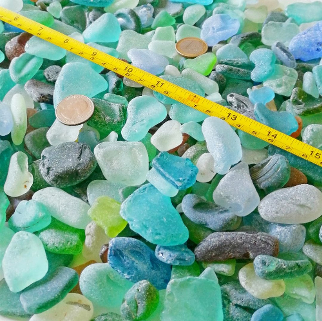 Beach glass bulk.Genuine Sea glass bulk for decor.Craft quality.Real sea glass - 陶艺 - 玻璃 多色