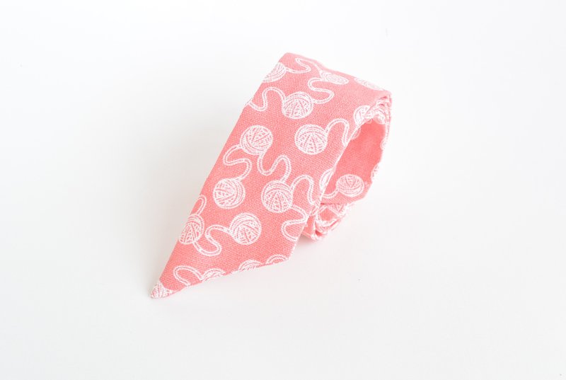 发带 - 毛线 - 发饰 - 棉．麻 粉红色