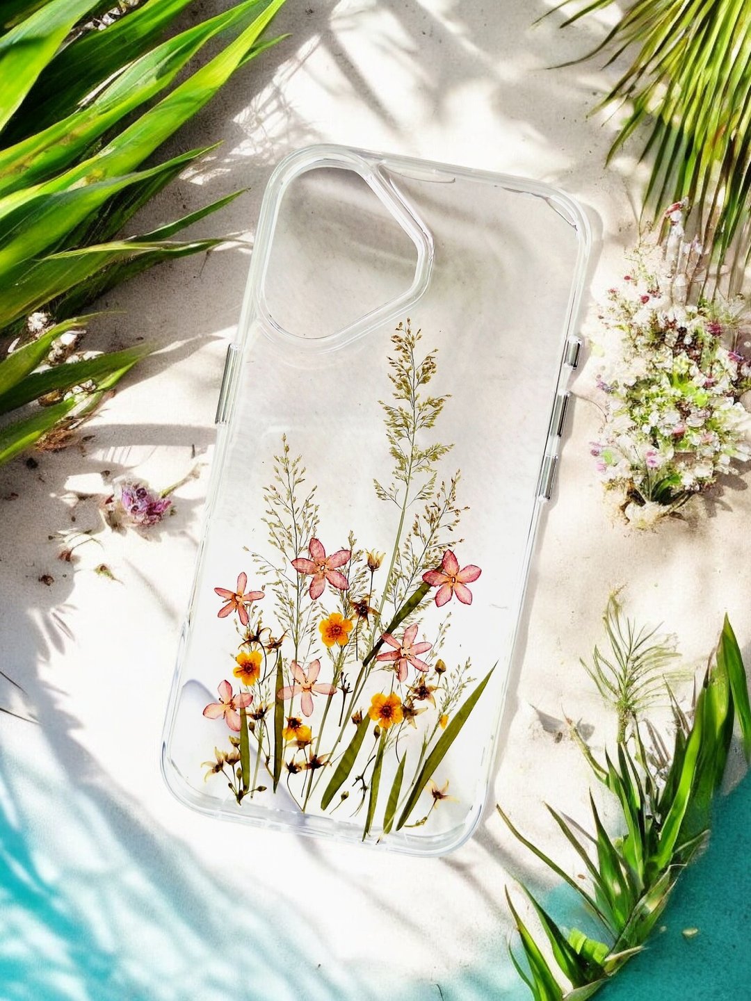 押花透明手机壳 I 春日小花系 I 春日留白 - 手机壳/手机套 - 塑料 多色
