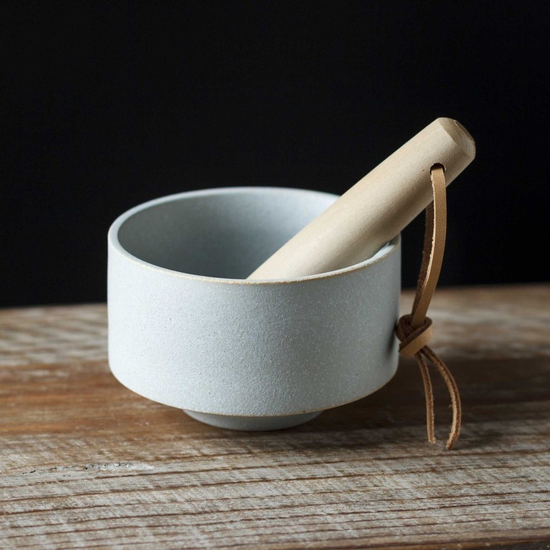 日本美浓烧抹茶碗 抹茶拿铁碗 附木质搅拌棒 Yamatsu 职人手工制 - 茶具/茶杯 - 陶 蓝色